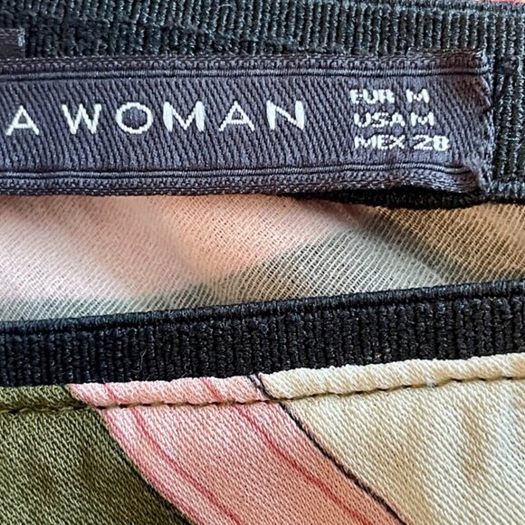 ZARA WOMAN Multi-Color, Print Skirt with Ruffled Hem - US Size M - Picture 4 of 4